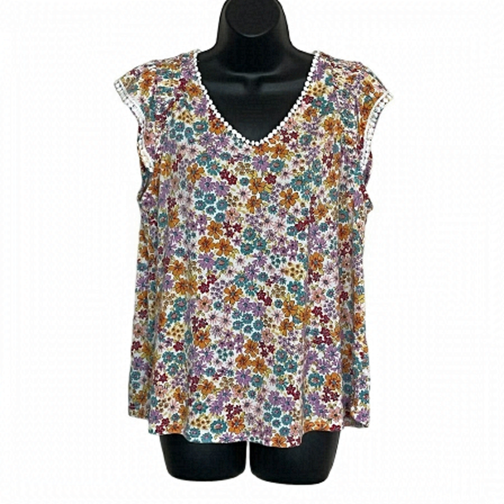 EUC Unbranded retro vintage-style, floral, multicolour, unsized (small?).
